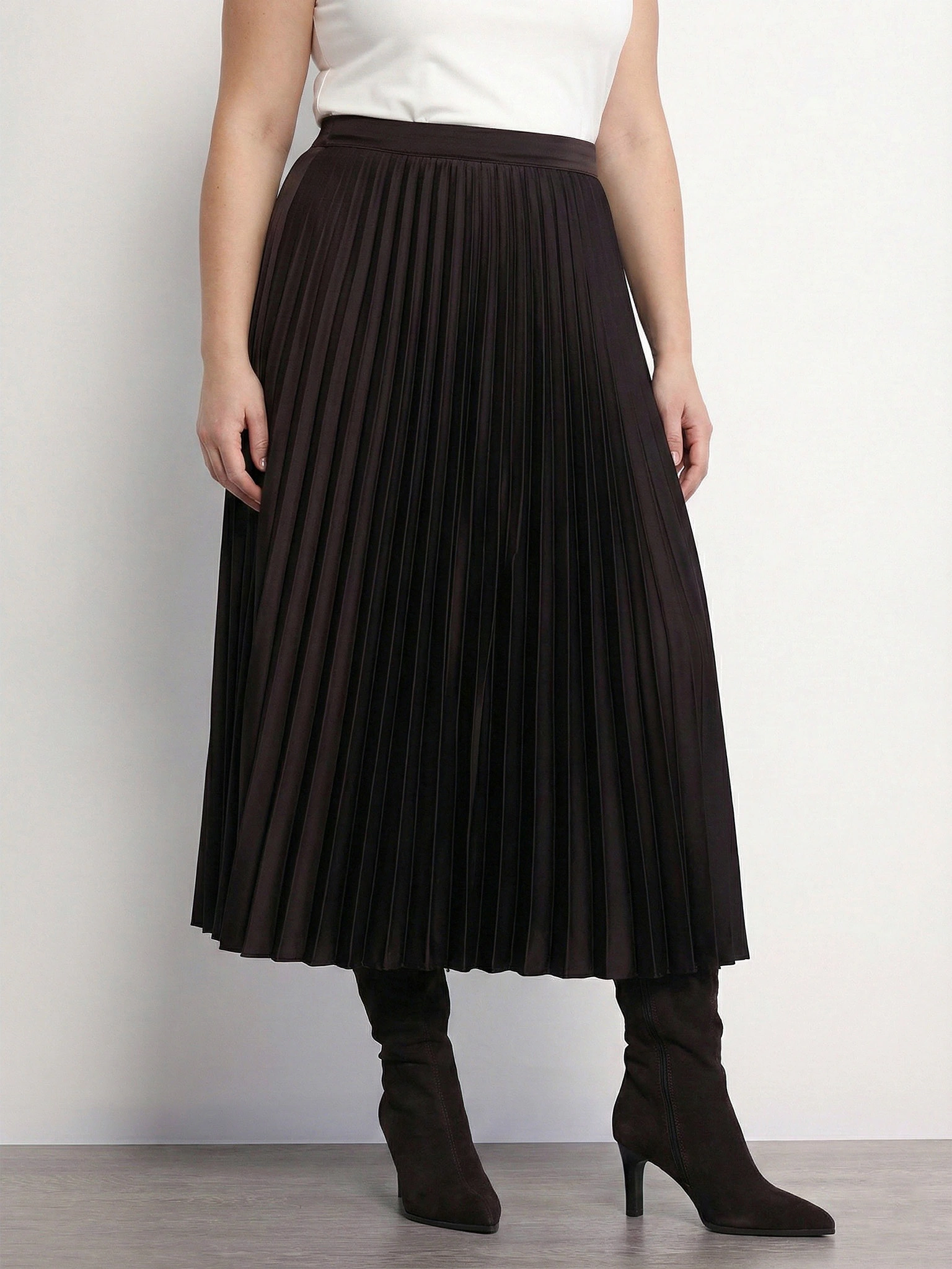 Юбка плиссированная А-силуэта